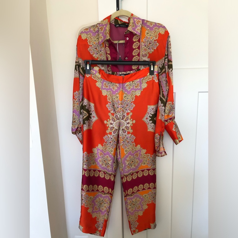 Zara paisley pattern co-ord